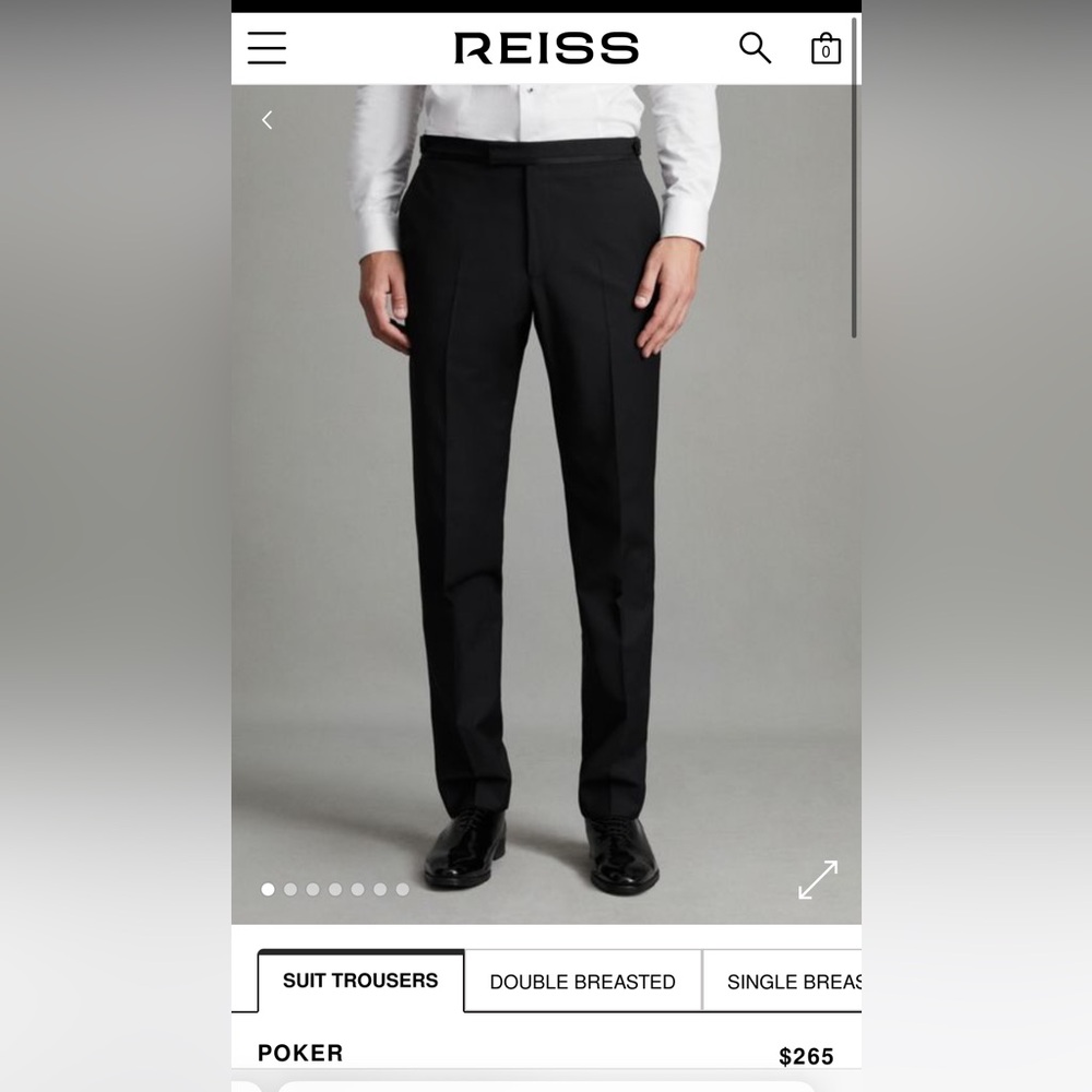 POKER
MODERN FIT TUXEDO TROUSERS